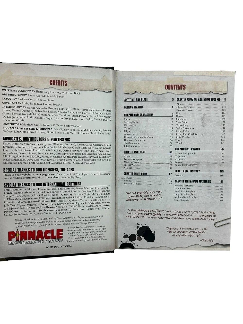 Pinnacle Savage Worlds RPG Savage Worlds (Adventure Ed, Collector's Ed) NM
